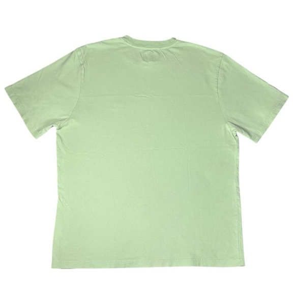 Stussy Stock Logo Embroidered Short Sleeve T Shirt Green - Picture 4 of 7